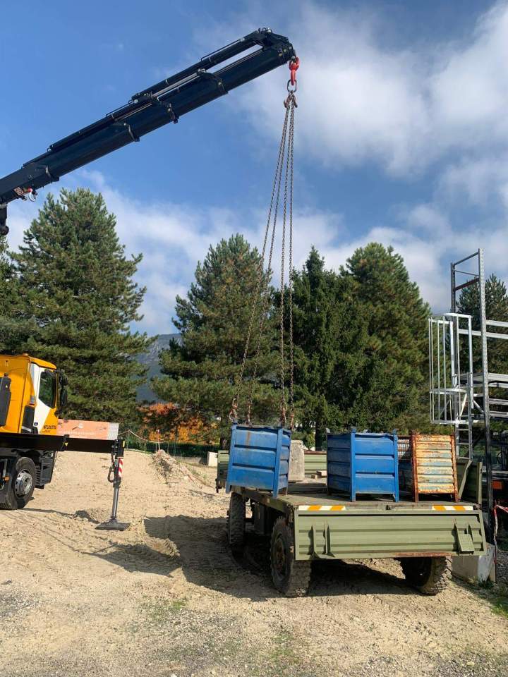 Formation chargement déchargement par engins de chantier